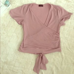 Women’s rose colored blouse
